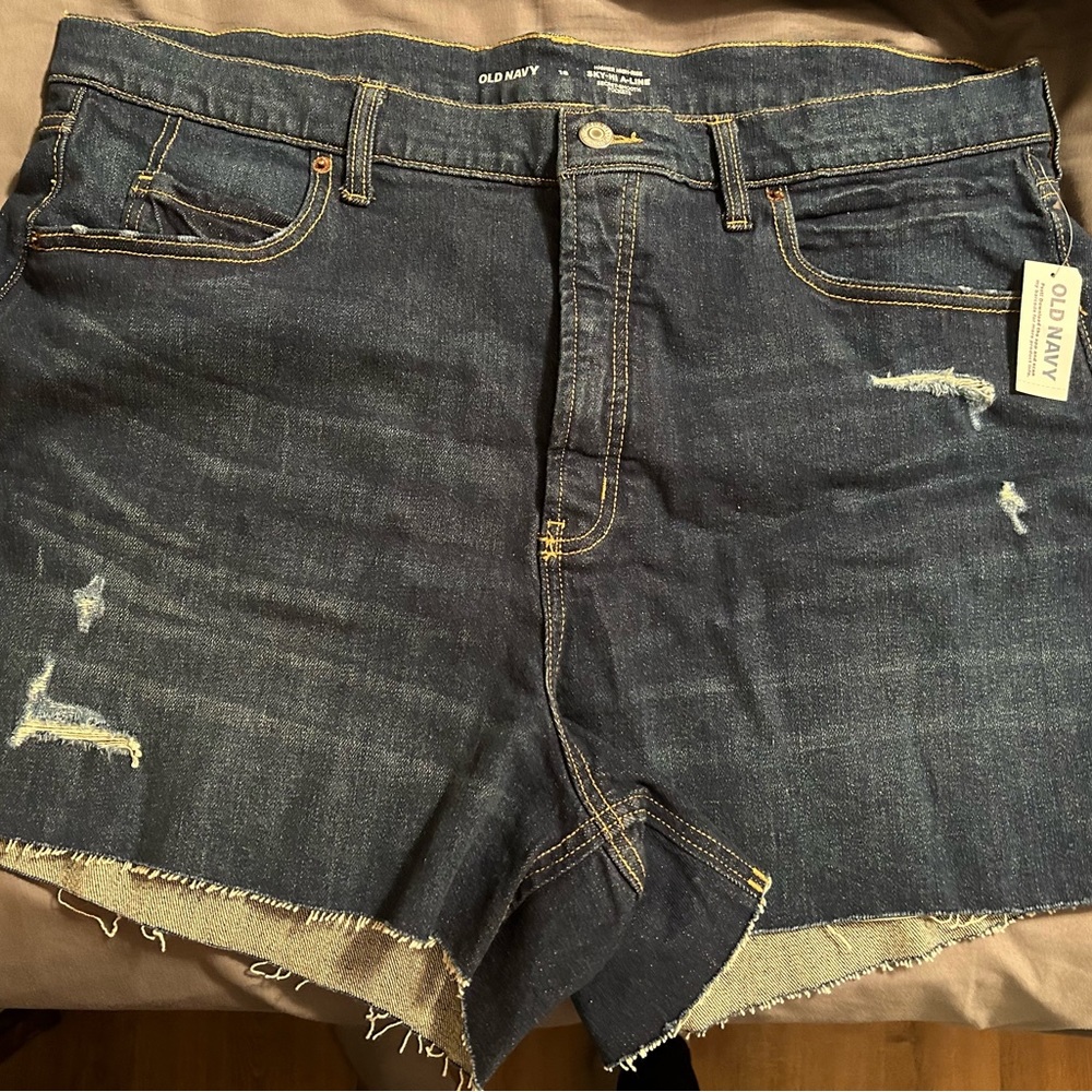 Women’s old navy size 18 high rise denim shorts